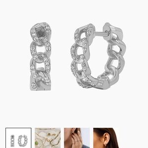 Elegant Gold Chain Link Earrings